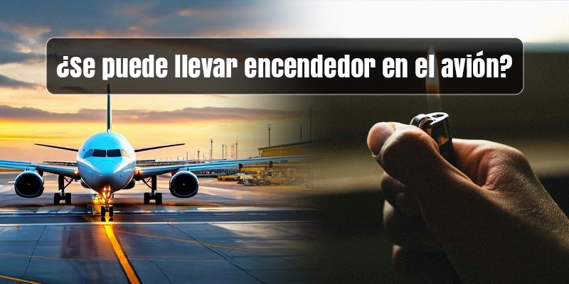 Encendedor en el avión